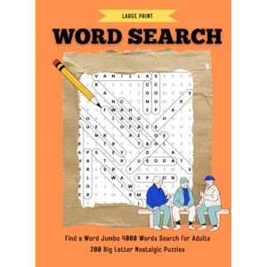 Gardner, Florence Find a Word Jumbo 4000 Words Search for Adults Large Print: 200 Big Letter Nostalgic Word Finder Puzzles Dementia Activities for Seniors Easy to See Giant Letters Gardner, Florence Find a Word Jumbo 4000 Words Search for Adults Large Print: 200 Big Letter Nostalgic Word Finder Puzzles Dementia Activities for Seniors Easy to See Giant Letters