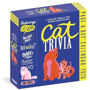Calendars, Workman Cat Trivia Page-A-Day® Calendar 2026 Calendars, Workman Cat Trivia Page-A-Day® Calendar 2026