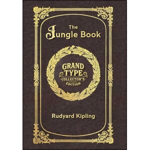 Kipling, Rudyard Large Print The Jungle Book Grand Type Collector's Edition Matte Hardcover with Dust Jacket Kipling, Rudyard Large Print The Jungle Book Grand Type Collector's Edition Matte Hardcover with Dust Jacket