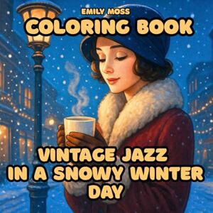 Moss, Emily Vintage Jazz in a Snowy Winter Day: A 1920s Winter Coloring Book of Elegant Women, Snowy Scenes and Jazz Age Fashion for Adults and Teens: Relaxing ... the 1920s (Retro Femme Coloring Collection) Moss, Emily Vintage Jazz in a Snowy Winter Day: A 1920s Winter Coloring Book of Elegant Women, Snowy Scenes and Jazz Age Fashion for Adults and Teens: Relaxing ... the 1920s (Retro Femme Coloring Collection)