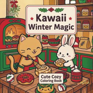 Art, Elyseah Kawaii Winter Magic – Cute Cozy Coloring Book:Malbuch für Erwachsene & Teens: mit süßen Kawaii-Motiven zum Ausmalen: Indoor Moments, Funny Outdoor Adventures, Bakery &... Art, Elyseah Kawaii Winter Magic – Cute Cozy Coloring Book:Malbuch für Erwachsene & Teens: mit süßen Kawaii-Motiven zum Ausmalen: Indoor Moments, Funny Outdoor Adventures, Bakery &...