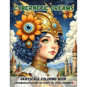 de Vries-Remmers, Corry Cybernetic Dreams: Grayscale coloring book for adults de Vries-Remmers, Corry Cybernetic Dreams: Grayscale coloring book for adults