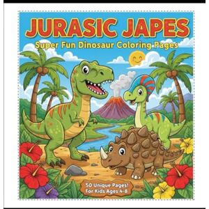Rajendran, Miss Nivetha Jurassic Japes: Super Fun Dinosaur Colouring Pages Rajendran, Miss Nivetha Jurassic Japes: Super Fun Dinosaur Colouring Pages
