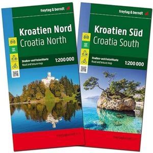 Freytag Berndt Croatia North and South Map Pack 1:200,000: 2 Blätter und Infoguide in Kunststoff-Hülle Freytag Berndt Croatia North and South Map Pack 1:200,000: 2 Blätter und Infoguide in Kunststoff-Hülle