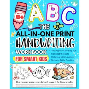 Giggles, Milo The All-in-one Print Handwriting Workbook for Smart Kids Ages 8+: Alphabet Tracing, Letter Writing, Silly Jokes, Science Facts, Scissor Skills, and Coloring Fun Giggles, Milo The All-in-one Print Handwriting Workbook for Smart Kids Ages 8+: Alphabet Tracing, Letter Writing, Silly Jokes, Science Facts, Scissor Skills, and Coloring Fun