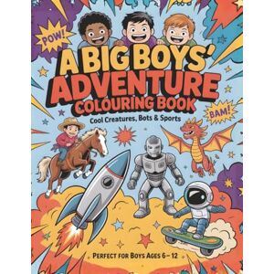 Cozy™, Calm & A Big Boys' Adventure Colouring Book-Cool Creatures, Cars, Bots & Sports for Boys Ages 6-12: An EPIC Action-Packed Coloring Activities with Dragons, ... (Calm & Cozy™ Coloring Book Collection) Cozy™, Calm & A Big Boys' Adventure Colouring Book-Cool Creatures, Cars, Bots & Sports for Boys Ages 6-12: An EPIC Action-Packed Coloring Activities with Dragons, ... (Calm & Cozy™ Coloring Book Collection)