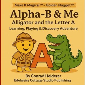 HEIDERER, CONRAD Alpha-B & Me -Alligator and the Letter A: Make It Magical ™ Golden Nugget ™- Learning, Playing & Discovery Adventure HEIDERER, CONRAD Alpha-B & Me -Alligator and the Letter A: Make It Magical ™ Golden Nugget ™- Learning, Playing & Discovery Adventure