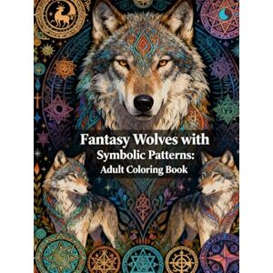 Ezzat, Ehab Fantasy Wolves with Symbolic Patterns: Adult Coloring Book: Mystical Wolves, Intricate Symbols, and Relaxing Designs for Stress Relief and Creative Expression (Legends of Feather & Fur) Ezzat, Ehab Fantasy Wolves with Symbolic Patterns: Adult Coloring Book: Mystical Wolves, Intricate Symbols, and Relaxing Designs for Stress Relief and Creative Expression (Legends of Feather & Fur)