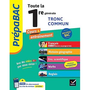 Bernard, Hélène Prépabac Toute la 1re générale (tronc commun) Bac 2026 (toutes les matières): Français, Histoire-Géographie, Enseignement scientifique & maths, Anglais: 57 Bernard, Hélène Prépabac Toute la 1re générale (tronc commun) Bac 2026 (toutes les matières): Français, Histoire-Géographie, Enseignement scientifique & maths, Anglais: 57