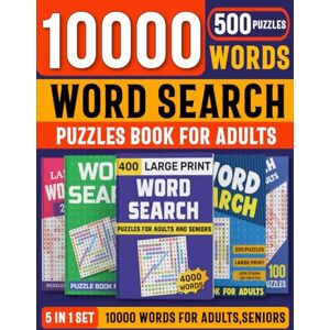 Publishing, Edanna Sylvia 5 in 1 Set Word Search Puzzle Book for Adults: Word Search Puzzles Various Themed Activity Book For Adults, Seniors & Teens to Have Fun and Relieve Stress — Big Word Search Book With 500 Puzzles Publishing, Edanna Sylvia 5 in 1 Set Word Search Puzzle Book for Adults: Word Search Puzzles Various Themed Activity Book For Adults, Seniors & Teens to Have Fun and Relieve Stress — Big Word Search Book With 500 Puzzles