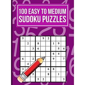 Books, Weareads 100 Easy to Medium Sudoku Puzzles: One Puzzle Per Page in Easy to Read Print Books, Weareads 100 Easy to Medium Sudoku Puzzles: One Puzzle Per Page in Easy to Read Print