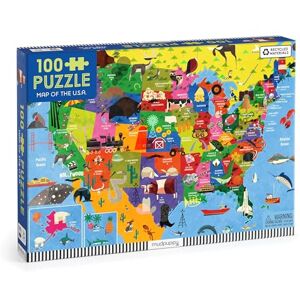 Mudpuppy Map Of The USA – 100 Piece Jigsaw Puzzle With Colorful And Fun Illustrations of The United States Map For Children Ages 5 And Up Mudpuppy Map Of The USA – 100 Piece Jigsaw Puzzle With Colorful And Fun Illustrations of The United States Map For Children Ages 5 And Up