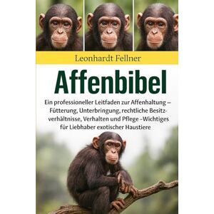 Fellner, Leonhardt AFFENBIBEL: Ein professioneller Leitfaden zur Affenhaltung – Fütterung, Unterbringung, rechtliche Besitzverhältnisse, Verhalten und Pflege – Wichtiges für Liebhaber exotischer Haustiere Fellner, Leonhardt AFFENBIBEL: Ein professioneller Leitfaden zur Affenhaltung – Fütterung, Unterbringung, rechtliche Besitzverhältnisse, Verhalten und Pflege – Wichtiges für Liebhaber exotischer Haustiere