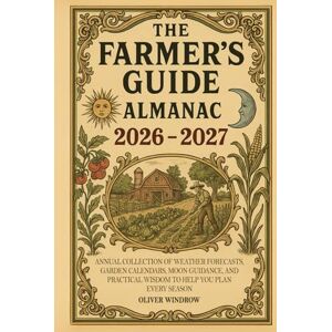 Windrow, Oliver The Farmer’s Guide Almanac 2026–2027: Annual Collection of Weather Forecasts, Garden Calendars, Moon Guidance, and Practical Wisdom to Help You Plan Every Season Windrow, Oliver The Farmer’s Guide Almanac 2026–2027: Annual Collection of Weather Forecasts, Garden Calendars, Moon Guidance, and Practical Wisdom to Help You Plan Every Season