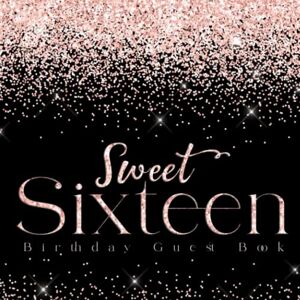 Moore, Martha Sweet Sixteen Birthday Guest Book: 16th Party Pink Glittery Alternative Style Theme , Family Friends Sign in Personalized with Address Space, Gift Log and Photo Pages Moore, Martha Sweet Sixteen Birthday Guest Book: 16th Party Pink Glittery Alternative Style Theme , Family Friends Sign in Personalized with Address Space, Gift Log and Photo Pages