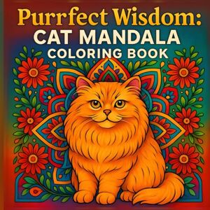 Dyonizy, Michał Purrfect Wisdom: Cat Mandala Coloring Book: 33 Pages of Joy & Calm. A Unique Gift for Women & Men (Joyfullness Mandalas) Dyonizy, Michał Purrfect Wisdom: Cat Mandala Coloring Book: 33 Pages of Joy & Calm. A Unique Gift for Women & Men (Joyfullness Mandalas)