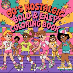 Santos, Nano Relive the 90s: A Coloring Book Full of Memories, Icons and Unforgettable Moments with 240 pages.: Relive the 90s: Iconic Moments, Fashion Trends, and Childhood Memories to Color. Santos, Nano Relive the 90s: A Coloring Book Full of Memories, Icons and Unforgettable Moments with 240 pages.: Relive the 90s: Iconic Moments, Fashion Trends, and Childhood Memories to Color.