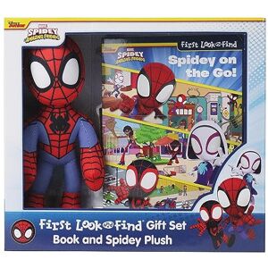 PI Kids Disney Junior Marvel Spidey and His Amazing Friends: Spidey on the Go! First Look and Find Book Box and Plush Gift Set PI Kids Disney Junior Marvel Spidey and His Amazing Friends: Spidey on the Go! First Look and Find Book Box and Plush Gift Set