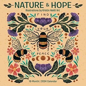 SELLERS PUBLISHING, INC. Nature & Hope 2024 Wall Calendar — Artwork by Kristin Heldt, 12" x 12 SELLERS PUBLISHING, INC. Nature & Hope 2024 Wall Calendar — Artwork by Kristin Heldt, 12" x 12