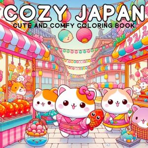 NSS, ILS Cozy japan cute and comfy coloring book: 50 Relaxing Pages of Cats in Kimono, Festival Bunnies, and Traditional Japanese Scenes for Adults and Teens NSS, ILS Cozy japan cute and comfy coloring book: 50 Relaxing Pages of Cats in Kimono, Festival Bunnies, and Traditional Japanese Scenes for Adults and Teens