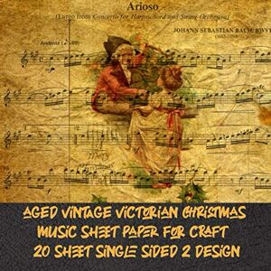 dan paul, liam aged vintage victorian christmas music sheet paper for craft 20 sheet single sided 2 design: antique decorative pattern for Papercrafts & ... for decoupage & invitation collage art dan paul, liam aged vintage victorian christmas music sheet paper for craft 20 sheet single sided 2 design: antique decorative pattern for Papercrafts & ... for decoupage & invitation collage art