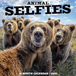 Willow Creek Press Animal Selfies 2026 Wall Calendar Willow Creek Press Animal Selfies 2026 Wall Calendar