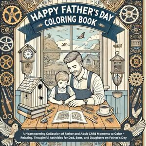Arts, Life Happy Father's Day: A Heartwarming Collection of Father and Adult Child Moments to Color – Relaxing, Thoughtful Activities for Dad, Sons, and Daughters on Father’s Day Arts, Life Happy Father's Day: A Heartwarming Collection of Father and Adult Child Moments to Color – Relaxing, Thoughtful Activities for Dad, Sons, and Daughters on Father’s Day