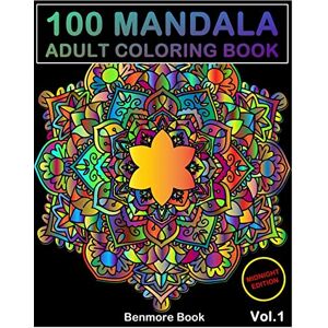 Book, Benmore 100 Mandala Midnight Edition: Adult Coloring Book 100 Mandala Images Stress Management Coloring Book For Relaxation, Meditation, Happiness and Relief & Art Color Therapy(Volume 1) Book, Benmore 100 Mandala Midnight Edition: Adult Coloring Book 100 Mandala Images Stress Management Coloring Book For Relaxation, Meditation, Happiness and Relief & Art Color Therapy(Volume 1)