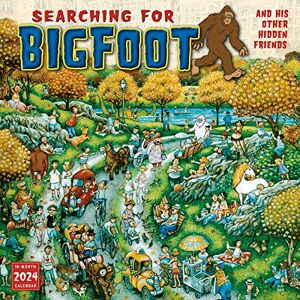 SELLERS PUBLISHING, INC. 2024 Search & Find Wall Calendar Searching for Bigfoot and His Other Hidden Friends, 12" x 12 SELLERS PUBLISHING, INC. 2024 Search & Find Wall Calendar Searching for Bigfoot and His Other Hidden Friends, 12" x 12