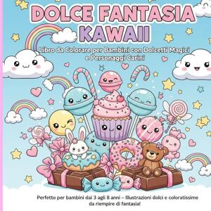 Ebook, Fantasia Color Dolce Fantasia Kawaii: Un libro da colorare magico con dolci sorridenti e scenari zuccherosi Ebook, Fantasia Color Dolce Fantasia Kawaii: Un libro da colorare magico con dolci sorridenti e scenari zuccherosi