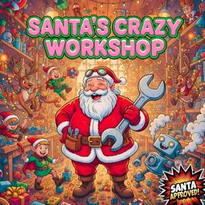 Editions, ARCHEE Santa’s Crazy Workshop: A Funny Christmas Coloring Book for Kids Ages 4–12 with Silly Elves, Reindeer, Toys: Discover Santa’s wacky world! Easy and joyful Christmas scenes for boys and girls to color Editions, ARCHEE Santa’s Crazy Workshop: A Funny Christmas Coloring Book for Kids Ages 4–12 with Silly Elves, Reindeer, Toys: Discover Santa’s wacky world! Easy and joyful Christmas scenes for boys and girls to color