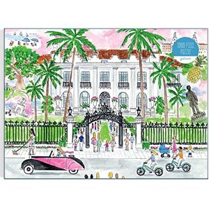 Galison 9780735373952 Michael Storrings A Sunny Day in Palm Beach 1000 Piece Puzzle Galison 9780735373952 Michael Storrings A Sunny Day in Palm Beach 1000 Piece Puzzle