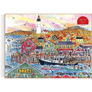Galison 9780735374928 Michael Storrings Autumn By the Sea Jigsaw Puzzle, Multicoloured, 1000 Pieces Galison 9780735374928 Michael Storrings Autumn By the Sea Jigsaw Puzzle, Multicoloured, 1000 Pieces