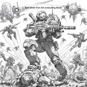 Gray, Rick Hell Diver Fan Art Colouring Book Gray, Rick Hell Diver Fan Art Colouring Book