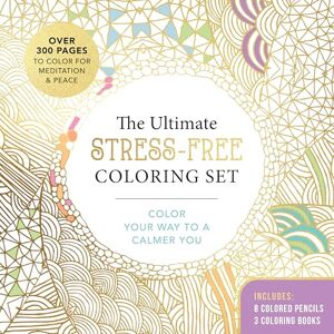 Editors of Chartwell Books The Ultimate Stress-Free Coloring Set: Color Your Way to a Calmer You-Over 100 Pages to Color for Meditation and Peace–Includes: 4 Double-sided Pencils with 8 Colors, 3 Coloring Books Editors of Chartwell Books The Ultimate Stress-Free Coloring Set: Color Your Way to a Calmer You-Over 100 Pages to Color for Meditation and Peace–Includes: 4 Double-sided Pencils with 8 Colors, 3 Coloring Books