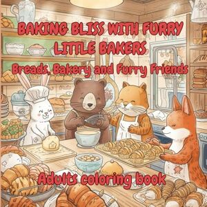 Doodles, Soma Baking Bliss with Furry little bakers: Breads, Bakery and Furry Friends. Coloring book for teens and Adults. 42 Colouring designs. 8.5 x 8.5 inches. Doodles, Soma Baking Bliss with Furry little bakers: Breads, Bakery and Furry Friends. Coloring book for teens and Adults. 42 Colouring designs. 8.5 x 8.5 inches.
