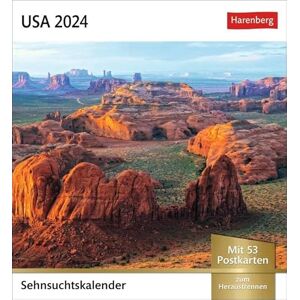 Harenberg USA Sehnsuchtskalender 2024. Wöchentlich Postkarten in einem Kalender. Foto-Kalender mit typisch amerikanischen Motiven. Tischkalender mit Postkarten ... Postkarten (Sehnsuchtskalender von ) Harenberg USA Sehnsuchtskalender 2024. Wöchentlich Postkarten in einem Kalender. Foto-Kalender mit typisch amerikanischen Motiven. Tischkalender mit Postkarten ... Postkarten (Sehnsuchtskalender von )