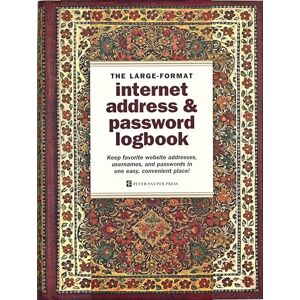 Peter Pauper Press Gilded Floral Internet Password Address & Logbook (with removable cover band for privacy) Peter Pauper Press Gilded Floral Internet Password Address & Logbook (with removable cover band for privacy)