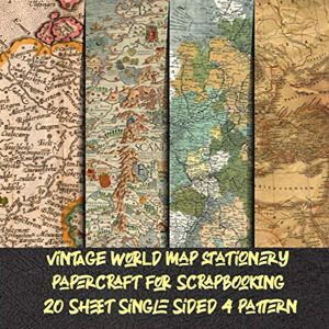 jeanine, don hera vintage world map stationery papercraft for scrapbooking 20 sheet single sided 4 pattern: Decorative Stationery Craft for collage art aged Travel ... Antique Old Ornate Pad Designs jeanine, don hera vintage world map stationery papercraft for scrapbooking 20 sheet single sided 4 pattern: Decorative Stationery Craft for collage art aged Travel ... Antique Old Ornate Pad Designs