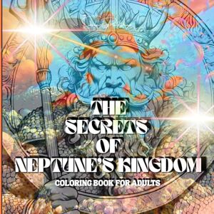 Sinclair Publishing THE SECRETS OF NEPTUNE'S KINGDOM COLORING BOOK FOR ADULTS: 8.5 x 8.5/ 66 Pages/31 Single-sided Grayscale Images/Black Backing Pages/For Adults/ Pencils, Markers or Crayon/Relaxation Art Therapy Sinclair Publishing THE SECRETS OF NEPTUNE'S KINGDOM COLORING BOOK FOR ADULTS: 8.5 x 8.5/ 66 Pages/31 Single-sided Grayscale Images/Black Backing Pages/For Adults/ Pencils, Markers or Crayon/Relaxation Art Therapy