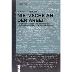 De Gruyter Nietzsche an der Arbeit: Das Gewicht seiner nachgelassenen Aufzeichnungen für sein Philosophieren (German Edition) De Gruyter Nietzsche an der Arbeit: Das Gewicht seiner nachgelassenen Aufzeichnungen für sein Philosophieren (German Edition)