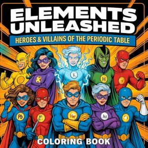 Roosi Superhero Chemistry Coloring Book: Discover the Elements of Science with Superpowers!: A Fun Periodic Table Adventure for Kids & Teens — Learn ... Superheroes, Experiments, and Coloring Fun Roosi Superhero Chemistry Coloring Book: Discover the Elements of Science with Superpowers!: A Fun Periodic Table Adventure for Kids & Teens — Learn ... Superheroes, Experiments, and Coloring Fun