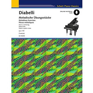 Anton Diabelli Melodious Exercises in the 5-Note Range Piano (4 hands) Sheet Music Schott Music (ED 9009D) (Schott Piano Classics) Anton Diabelli Melodious Exercises in the 5-Note Range Piano (4 hands) Sheet Music Schott Music (ED 9009D) (Schott Piano Classics)