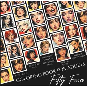 Goldstein, Olga Fifty Faces: Coloring book for adults Goldstein, Olga Fifty Faces: Coloring book for adults