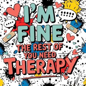 PUBLISHING, CASA I’m Fine, The Rest of You Need Therapy: A Sarcastic Coloring Book for Adults Who Love Snark PUBLISHING, CASA I’m Fine, The Rest of You Need Therapy: A Sarcastic Coloring Book for Adults Who Love Snark