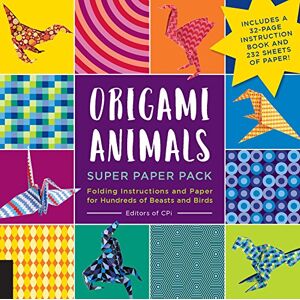Editors of CPi Origami Animals Super Paper Pack: Folding Instructions and Paper for Hundreds of Beasts and Birds--Includes a 32-page instruction book and 232 sheets of paper! (Origami Super Paper Pack) Editors of CPi Origami Animals Super Paper Pack: Folding Instructions and Paper for Hundreds of Beasts and Birds--Includes a 32-page instruction book and 232 sheets of paper! (Origami Super Paper Pack)