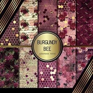 Palomino, Peyton Scrapbook Paper: Burgundy Bee: Double Sided Craft Paper For Card Making, Origami & DIY Projects Scrapbooking Paper Pad Palomino, Peyton Scrapbook Paper: Burgundy Bee: Double Sided Craft Paper For Card Making, Origami & DIY Projects Scrapbooking Paper Pad