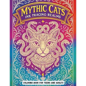 Kain, Veronica Mythic Cats Ink Tracing Realms Coloring Book for Teens and Adults: A Fantasy Journey to Relax and Create with Majestic Cats from Mystical Worlds Kain, Veronica Mythic Cats Ink Tracing Realms Coloring Book for Teens and Adults: A Fantasy Journey to Relax and Create with Majestic Cats from Mystical Worlds