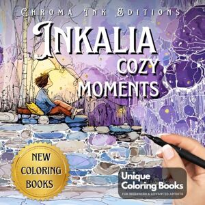 Editions, Chroma Ink Inkalia Cozy Moments: Hygge Colouring Book for Adults & Teens – Simple, Cute & Cozy One-Pen Tracing for Stress Relief: Comfy Tracing with Just One Black Pen (Inkalia Cozy Ink Tracing Edition) Editions, Chroma Ink Inkalia Cozy Moments: Hygge Colouring Book for Adults & Teens – Simple, Cute & Cozy One-Pen Tracing for Stress Relief: Comfy Tracing with Just One Black Pen (Inkalia Cozy Ink Tracing Edition)