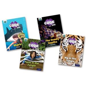Pimm, Janice Project X CODE Extra: Green Book Band, Oxford Level 5: Jungle Trail and Shark Dive, Mixed Pack of 4 Pimm, Janice Project X CODE Extra: Green Book Band, Oxford Level 5: Jungle Trail and Shark Dive, Mixed Pack of 4